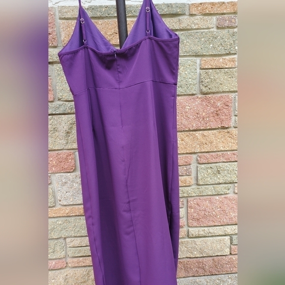 CMZ2005 midi cocktail Purple women's dress Size Xlarge - Picture 10 of 10